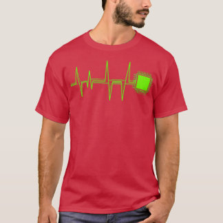 Coder und Admin Heartbeat Herzfrequenz Computer Ch T-Shirt