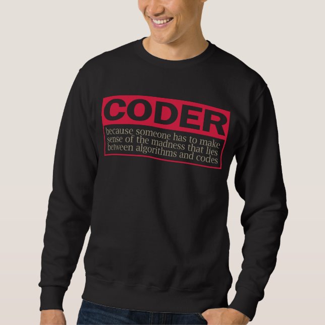 coder, warum nicht! sweatshirt (Vorderseite)