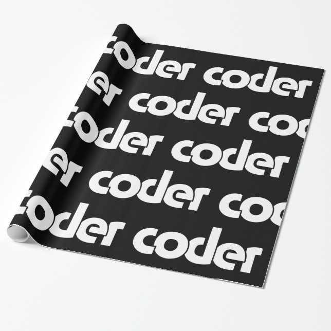 Coder Wrapping Paper Geschenkpapier (Ungerollt)