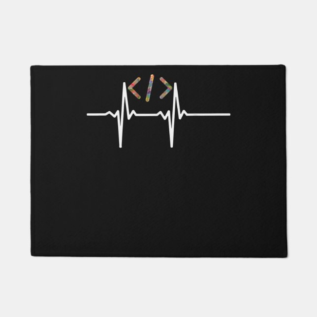 Coders Funny | Coding für Computersoftware Fußmatte (Vorderseite)