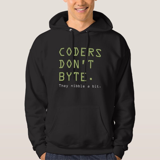 Coders nicht Byte Hoodie (Vorderseite)