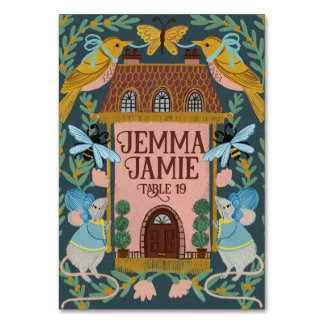 Codescore Mairytale Wedding Table Card Tischnummer