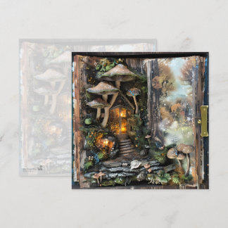 Codescore Mushroom Book Fall Scrapbook Journal Einladung