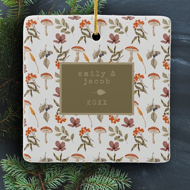 Codescore Pilz Botanische Bilder Weihnachten Keramikornament (Von Creator hochgeladen)