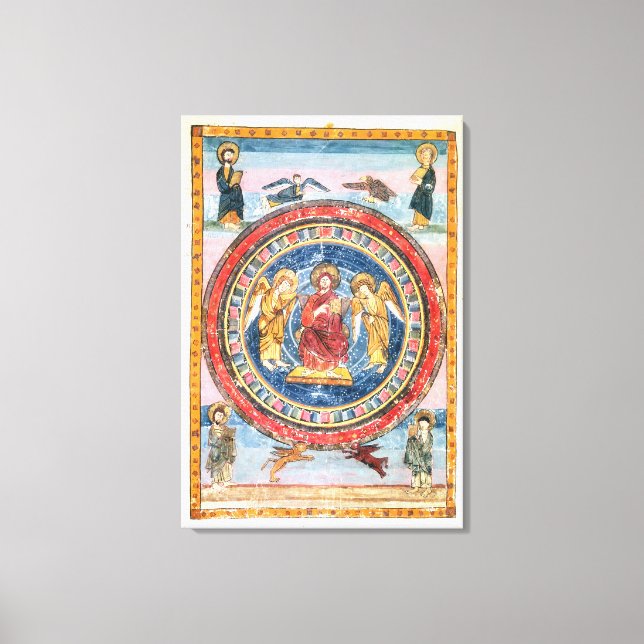 Codex Amiatinus Christ in Majestät Leinwanddruck (Vorderseite)