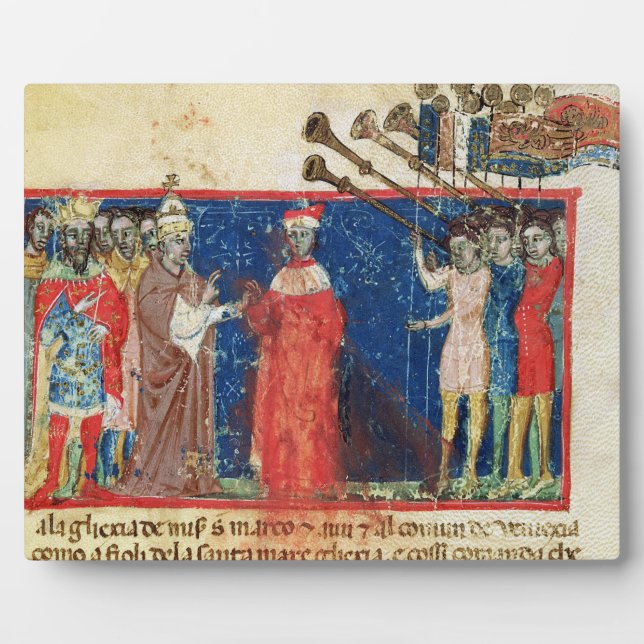 Codex Correr I 383 Doge Sebastiani Ziani erhält Fotoplatte (Vorderseite)