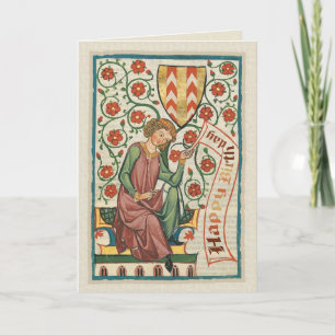 Codex Manesse CC0554 Geburtskarte Karte