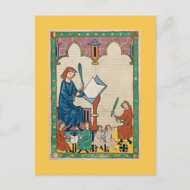Codex Manesse Postkarte (Vorderseite)