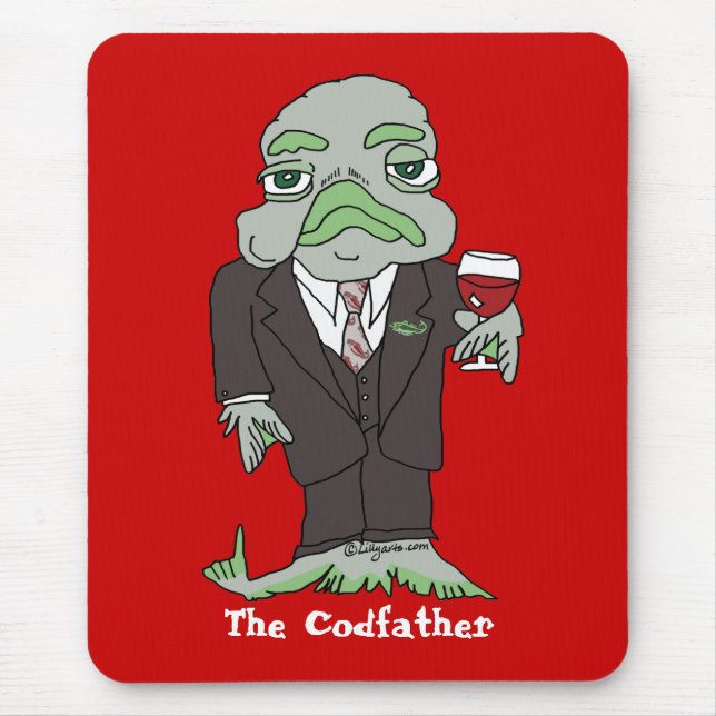 Codfather Kabeljaus Mousepad (Vorne)