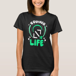 Codieren ist Redewendungen von Code-Code für den L T-Shirt