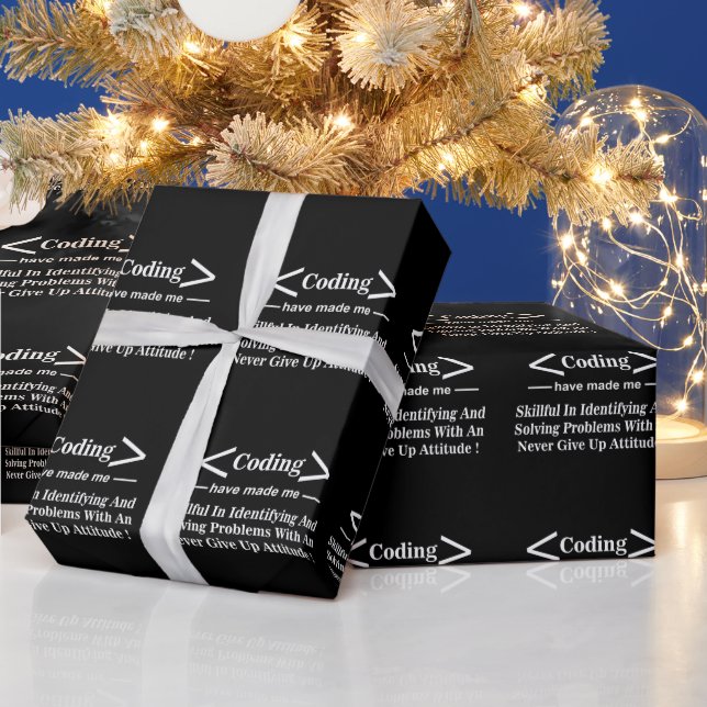Codierer Coder Programmierer Codierung Geschenkpapier (Feiertage)