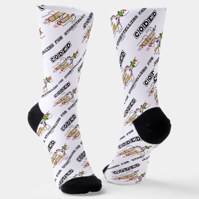 Codiert für DNS-Replikation mit Storyerzählung Socken (Gewinkelt)