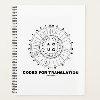 Codiert für Translation RNA Codon Wheel Geek Spaß Planer