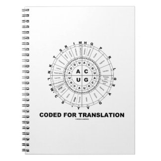 Codiert für Übersetzung (RNA Codon Wheel) Notizblock