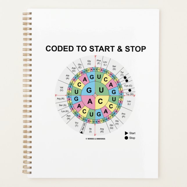 Codiert zum Starten und Stoppen des Codon Wheel Bi Planer (Vorderseite)