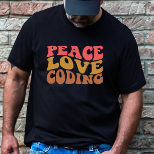 Codierung der Retro-Liebe T-Shirt
