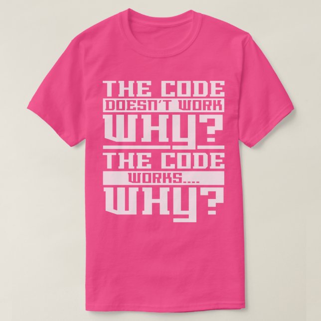 Codierung des Computerprogrammierers T-Shirt (Design vorne)