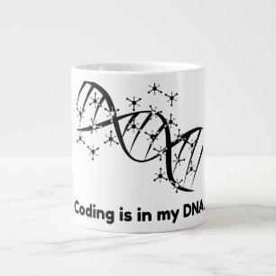 Codierung steckt in meiner DNA Programmierer Wisse Jumbo-Tasse