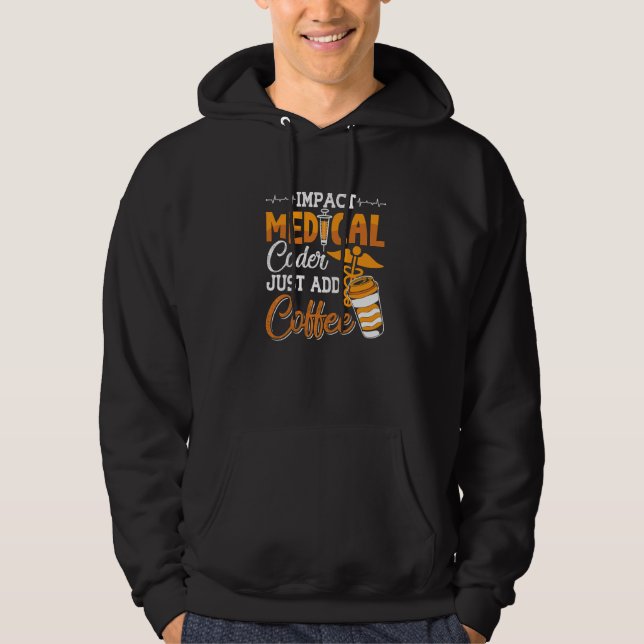 Coding Assistant Programmer Medical Coder einfach  Hoodie (Vorderseite)
