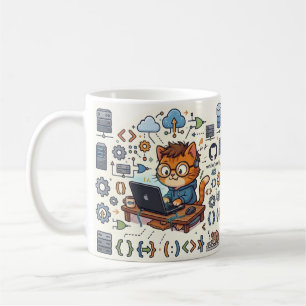 Coding Cat Entwickler Tasse