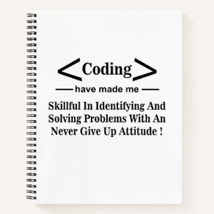 Coding Coder Entwickler Programmierer Coding Notizbuch