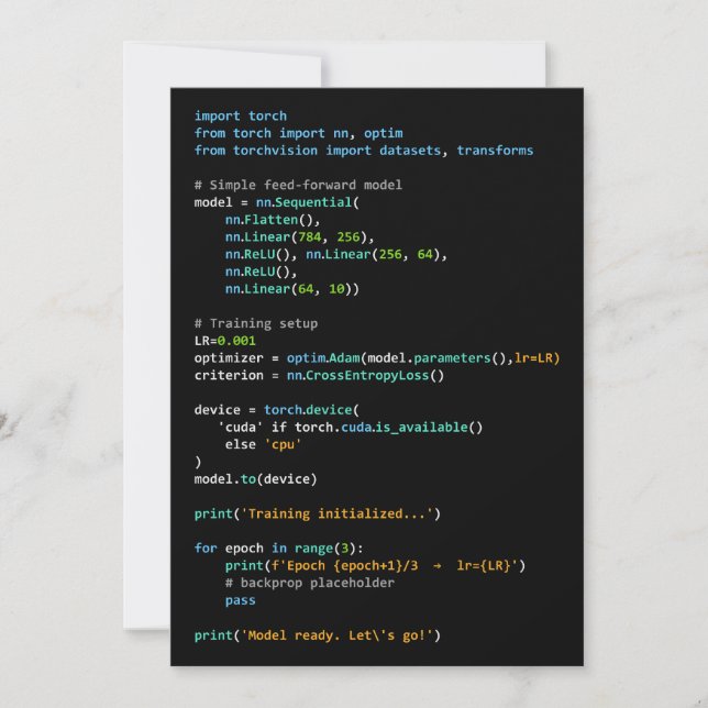 Coding Humor - Entwicklerlogik und Tech-Leben Einladung (Vorderseite)