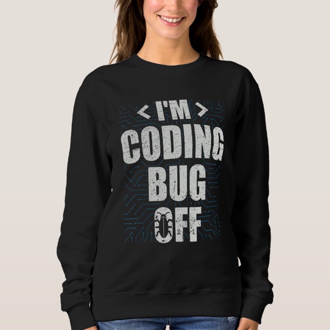 Coding Is My Cardio  Funny Programmer's Coding Ent Sweatshirt (Vorderseite)