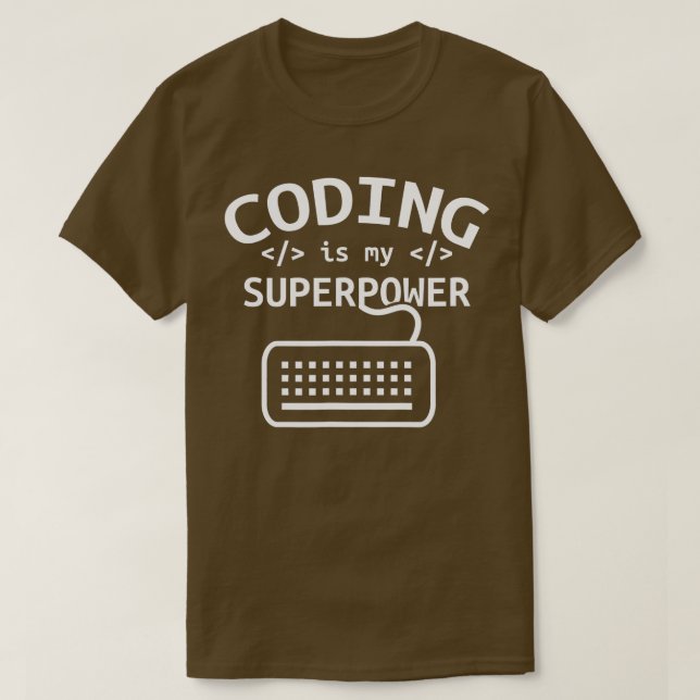 Coding ist mein superleistungsfähiges Coder Code S T-Shirt (Design vorne)