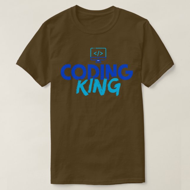 Coding King T-Shirt (Design vorne)