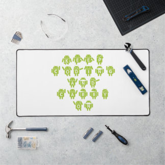 Coding und Carry On behalten (Bug Droid Schriftart Schreibtischunterlage