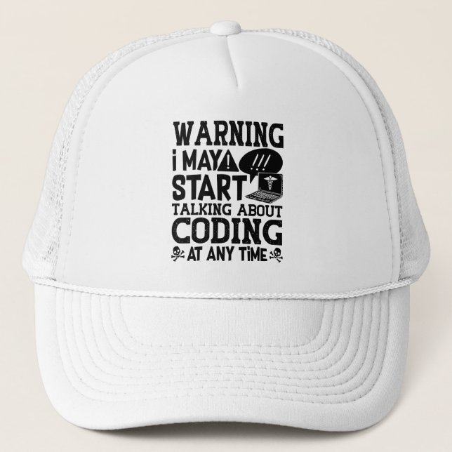 Coding Warnungen für medizinische Coder Ich kann a Truckerkappe (Vorderseite)