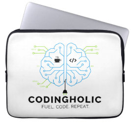 Codingholic Tech Brain Programmer | Developer Laptopschutzhülle