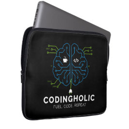 Codingholic Tech Gehirn Dunkler Programmierer Laptopschutzhülle