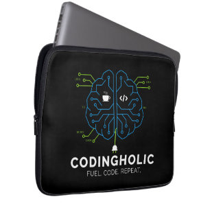 Codingholic Tech Gehirn Dunkler Programmierer Laptopschutzhülle