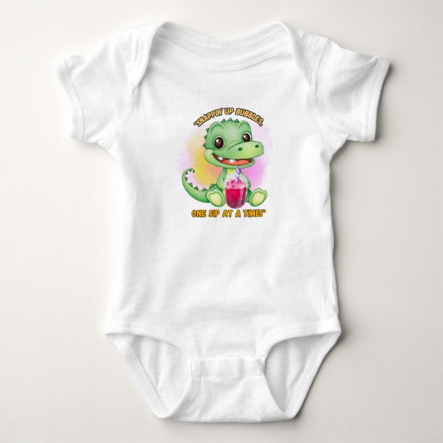 CODRILLE MIT BOBA TEE, QUOTE BABY STRAMPLER (Vorderseite)