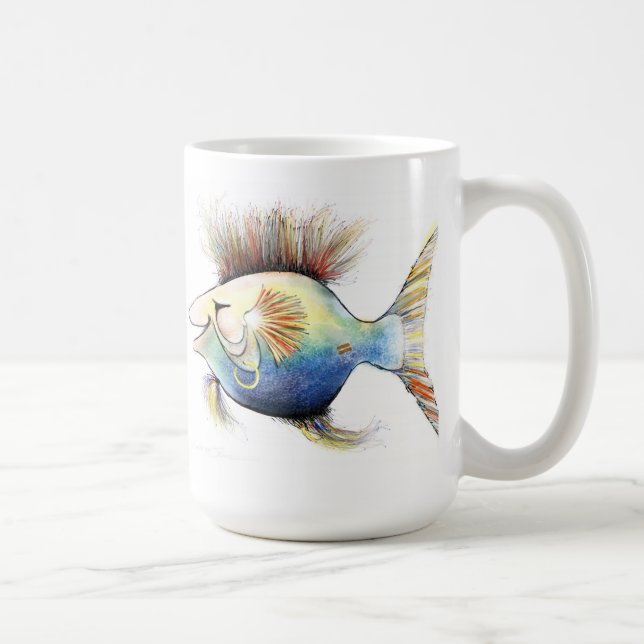 Codstewart 15-Unze-klassische weiße Tasse (Rechts)