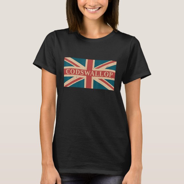 Codswallop britischer Slang England Anglophile T-Shirt (Vorderseite)