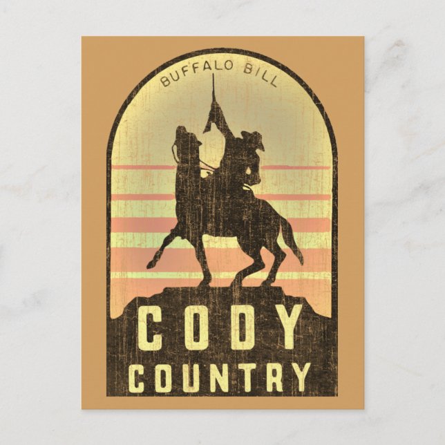 Cody Country Wyoming Postkarte (Vorderseite)