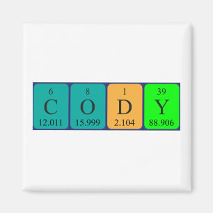 Cody Periodenmagnet Magnet