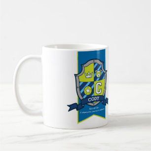 Cody Ritter Schild grün blauer Bär Name Bedeutung Kaffeetasse