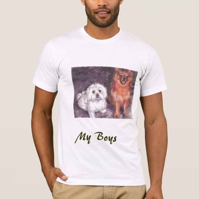 Cody u. ausgewachsener männlicher Känguru,    T-Shirt (Vorderseite)
