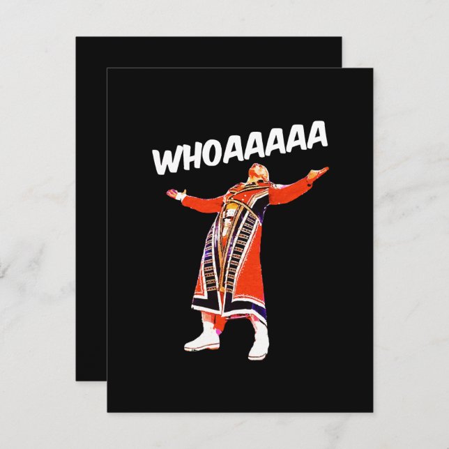 Cody whoaaa begleitkarte (Vorne/Hinten)