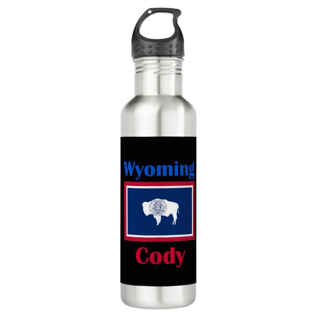 Cody Wyoming Edelstahlflasche (Vorderseite)