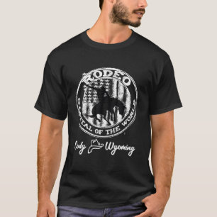 Cody Wyoming Rodeo-Hauptstadt der Welt um des Himm T-Shirt