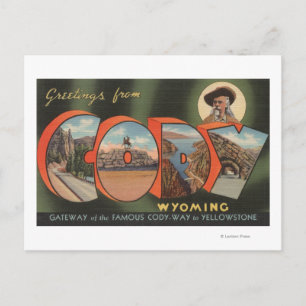 Cody, WyomingLarge Letter ScenesCody, WY Postkarte