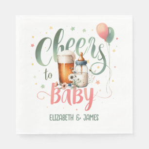 COED Baby Brewing Beers Flaschen Anfeuern auf Baby Serviette