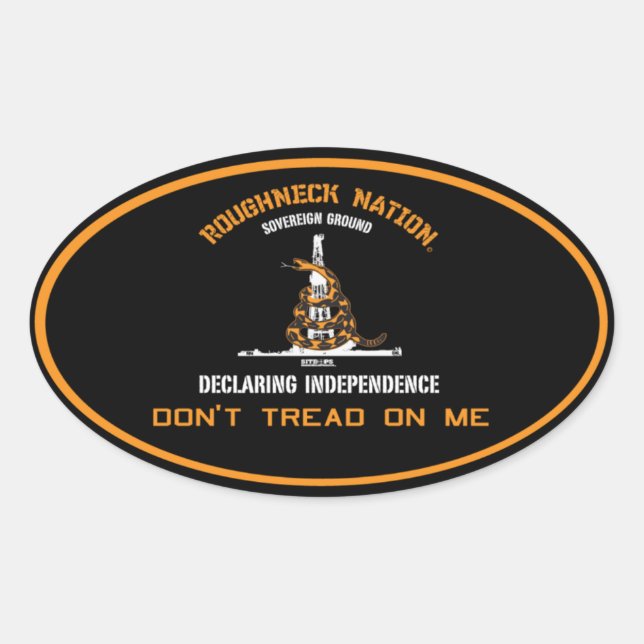 COED RIG Oilfield Ovaler Aufkleber (Vorderseite)