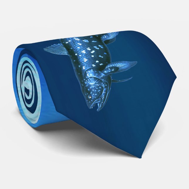 Coelacanth Krawatte (Gerollt)