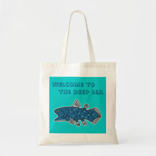 Coelacanth Tasche "WILLKOMMEN zum TIEFEN MEER "