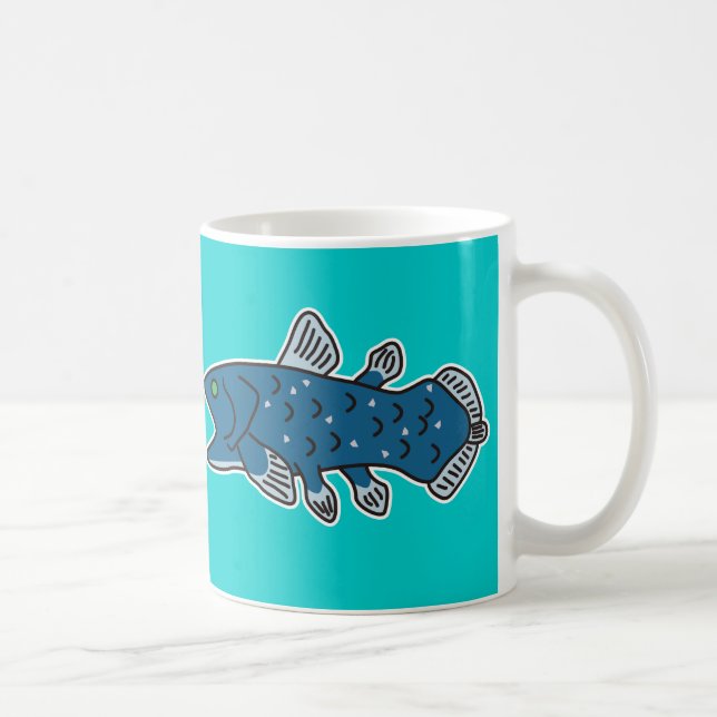 Coelacanth Tasse "WILLKOMMEN zum TIEFEN MEER " (Rechts)